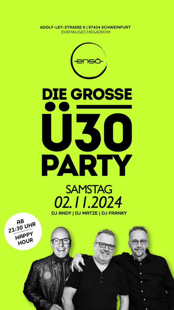 Die GROSSE Ü30 Party im November